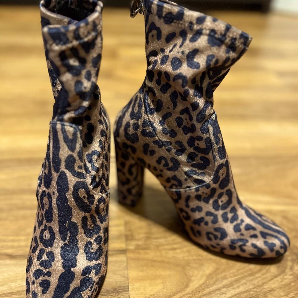Leopard Print Steve Madden Heel Boot - image 3